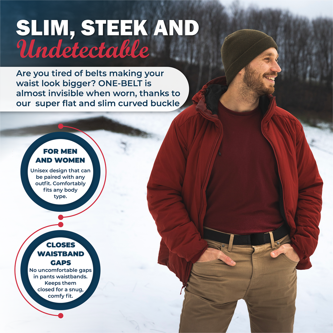 No Show Invisible Elastic Belts for Women & Men 1.5" adjustable Non Slip Fits waist upto 50 Inch.